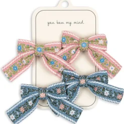 Konges sløjd Hårpynt*Konges Slojd 4Pk Ribbon Bow Hair Clips