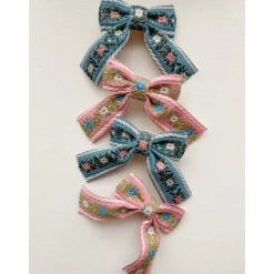 Konges sløjd Hårpynt*Konges Slojd 4Pk Ribbon Bow Hair Clips