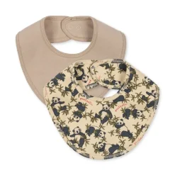 Konges sløjd Savlesmække*Konges Slojd 2Pk Savlesmaek, Panda/ Oxford Tan