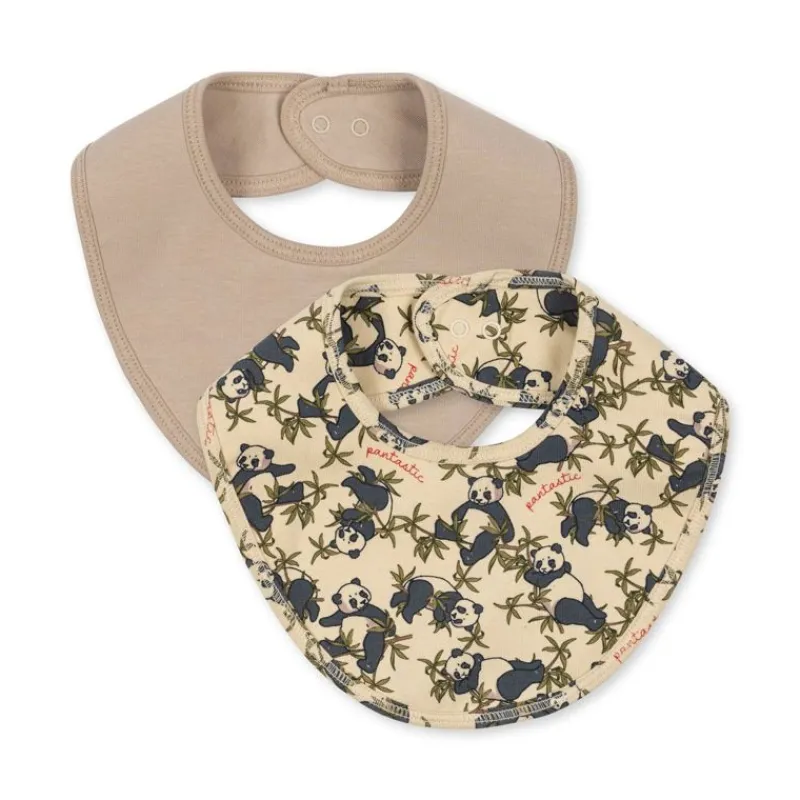 Konges sløjd Savlesmække*Konges Slojd 2Pk Savlesmaek, Panda/ Oxford Tan