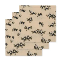 Konges sløjd Pusletid*Konges Slojd 3Pk Stofbleer, Panda Nuit