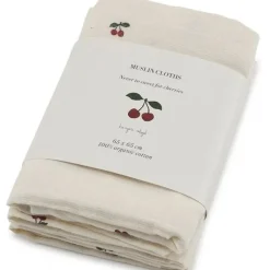 Konges Sløjd Pusletid*Konges Slojd 3Pk Stofbleer, Cherry