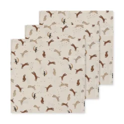 Konges sløjd Pusletasker Og Bumbags*Konges Slojd 3Pk Stofbleer Gots, Roar