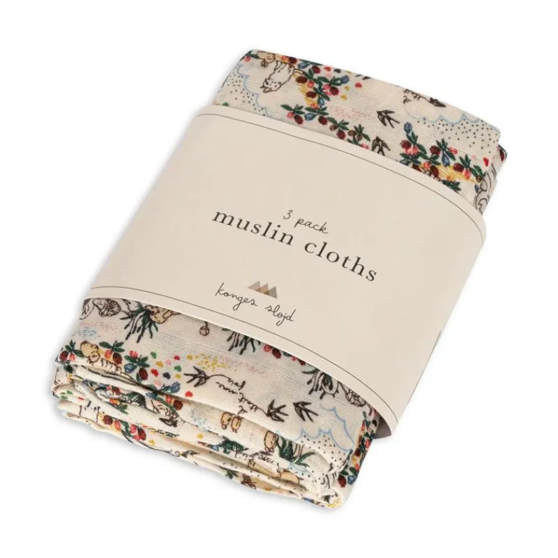 Konges sløjd Pusletid*Konges Slojd 3Pk Stofbleer, Mizumi