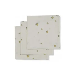 Konges Sløjd Pusletid*Konges Slojd 3Pk Stofbleer, Lemon