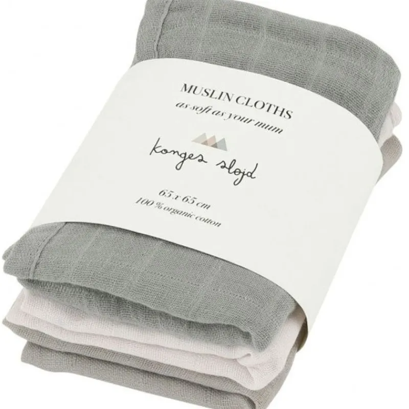 Konges sløjd Pusletasker Og Bumbags*Konges Slojd 3Pk Stofbleer, Lime Stone