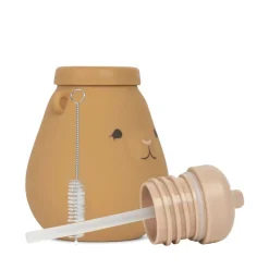 Konges Sløjd Drikkedunke*Konges Slojd Silikone Flaske, Teddy/Almond