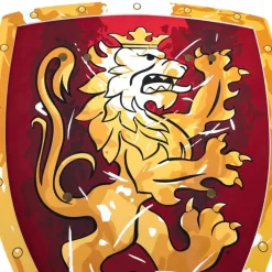 Liontouch Udklædning & Tilbehør*Ridderskjold, Rodt