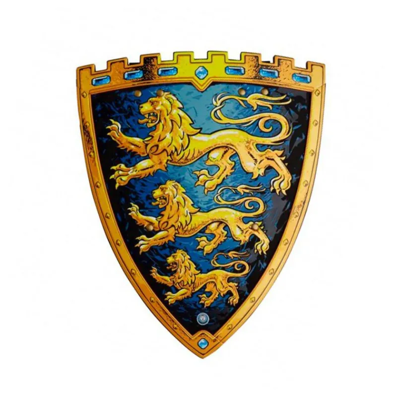Liontouch Udklædning & Tilbehør*Ridderskjold, Triple Lion Small