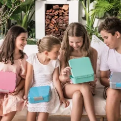 Little Lunch Box Madpakken*'Bento Three+', Sky Blue