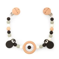 Magni Barnevognstilbehør*Barnevognskaede I Trae Sort/Gra