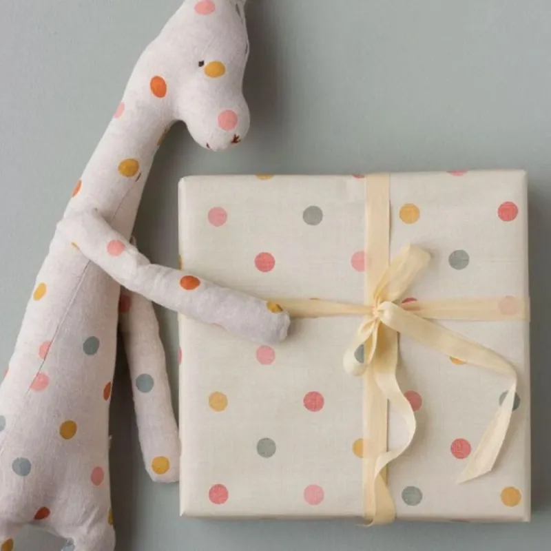 Maileg Gavepapir Og Bånd*Gavepapir, Multi Prik - 10 M