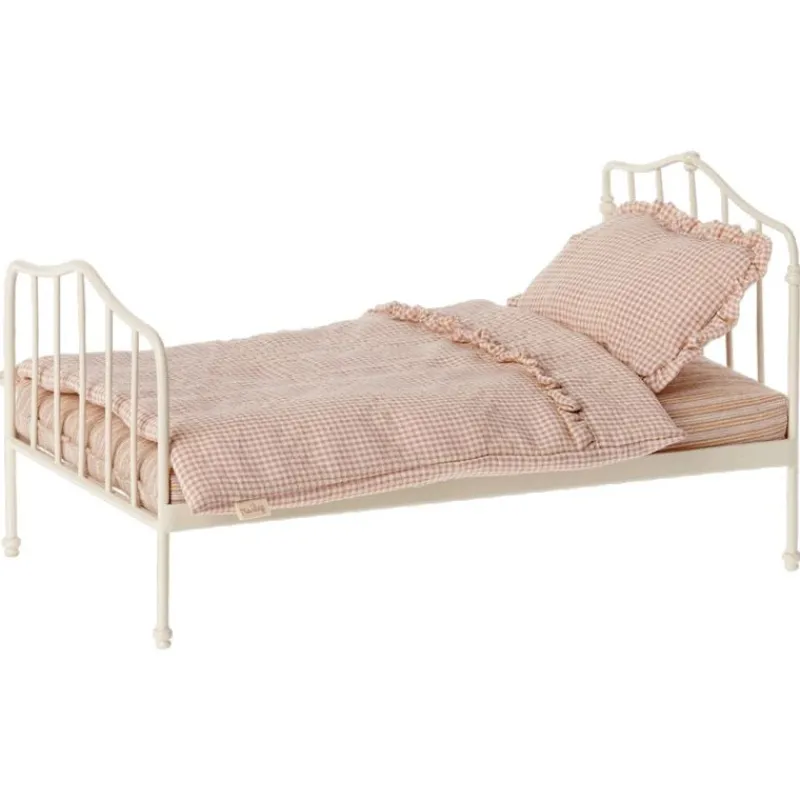 Maileg Dukkemøbler & Tilbehør*Miniature Seng, Mini - Lilla