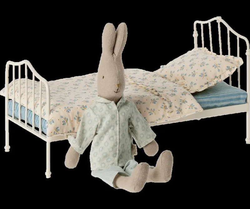 Maileg Dukkemøbler & Tilbehør*Miniature Seng, Mini - Blue