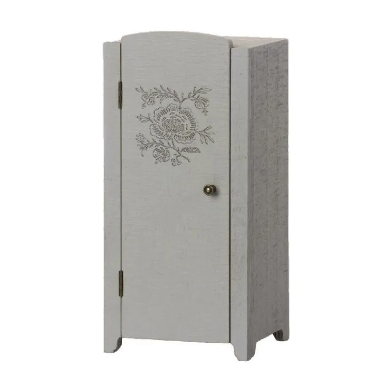 Maileg Dukkemøbler & Tilbehør*Miniature Skab - Gra/Mint 11-1009-00