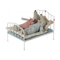 Maileg Dukkemøbler & Tilbehør*Seng Til Mus, Rahvid Bed Mouse Off White