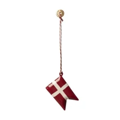 Maileg Uroer Og Ophæng*1Stk Dansk Flag Ophæng 14-0508-00