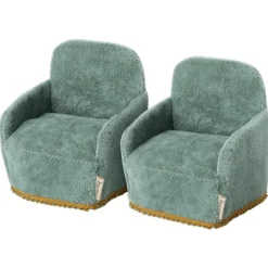 Maileg Dukkemøbler & Tilbehør*Stol, 2-Pak, Mus 11-1408-00