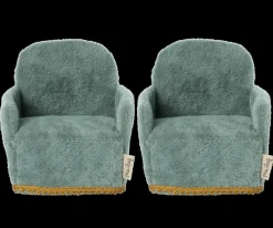 Maileg Dukkemøbler & Tilbehør*Stol, 2-Pak, Mus 11-1408-00