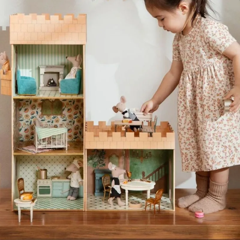 Maileg Dukkemøbler & Tilbehør*Stol Til Mus, Guld