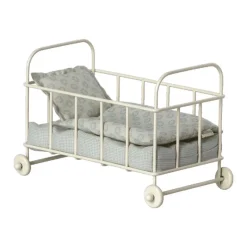 Maileg Dukkemøbler & Tilbehør*Tremmeseng I Bla, Micro