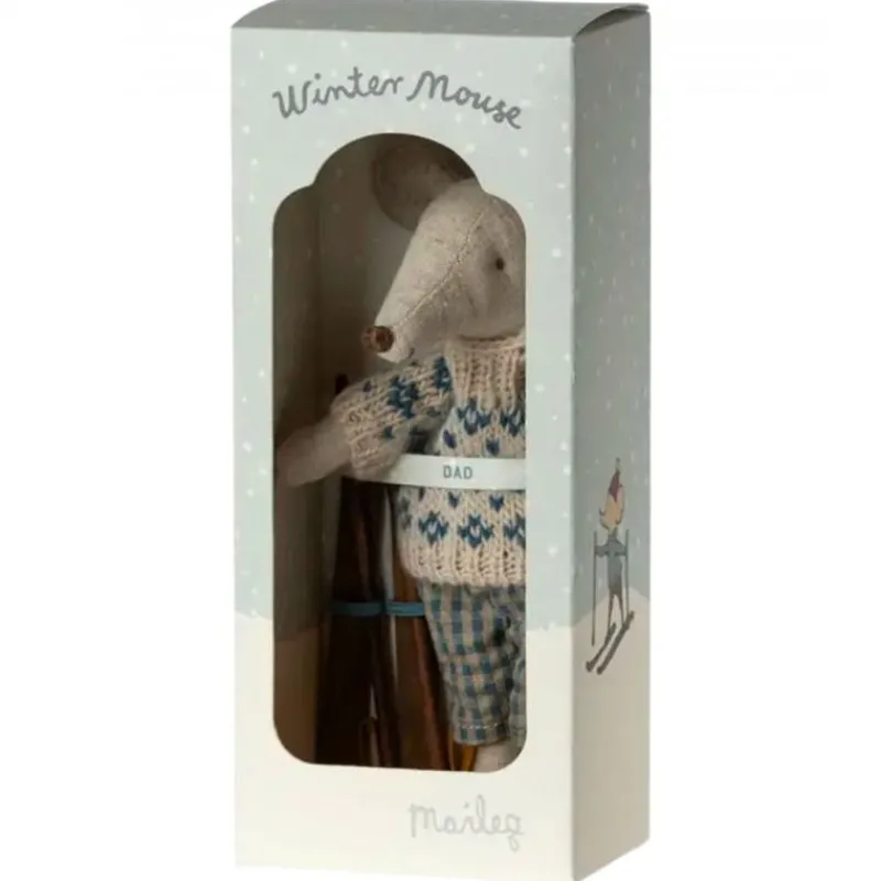 Maileg Maileg*Vintermus Med Ski, Far
