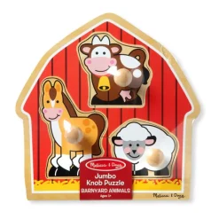 Melissa & Doug Puslespil*Puslespil Bondegard, 3 Brikker