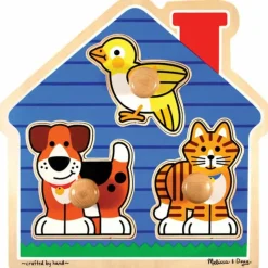 Melissa & Doug Puslespil*Puslespil Husdyr, 3 Brikker