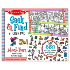 Melissa & Doug Tegn & Mal*Sog Og Find M.Klistermærker, Around Town