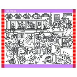 Melissa & Doug Tegn & Mal*Sog Og Find M.Klistermærker, Around Town