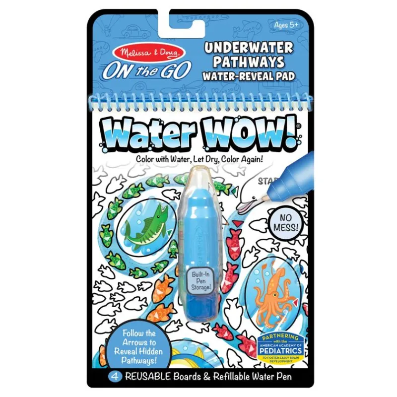 Melissa & Doug Tegn & Mal*Water Wow Underwater Pathways