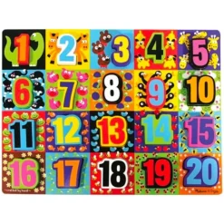 Melissa & Doug Puslespil*Melissa&Doug Jumbo Numbers Chunky Puzzle