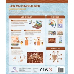 mierEdu Magneter*Magnetisk Legesaet - Laer Om Dinosaurer