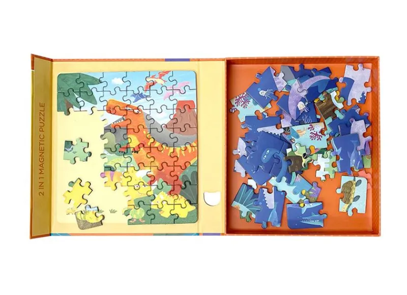 mierEdu Magneter*Magnetisk Puslespil 24+48 Brk - Dinosaurer