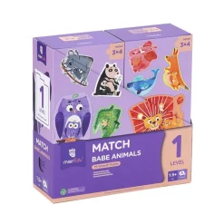 mierEdu Magneter*Puslespil 8X3 Brk - Dyreunge Med Foraelder