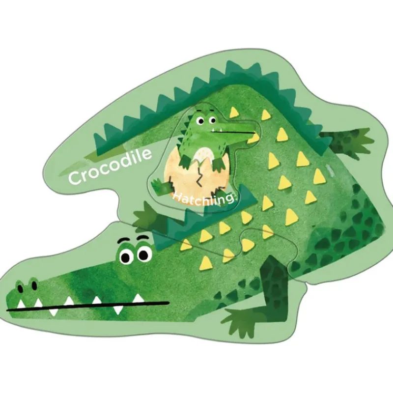 mierEdu Magneter*Puslespil 8X3 Brk - Dyreunge Med Foraelder