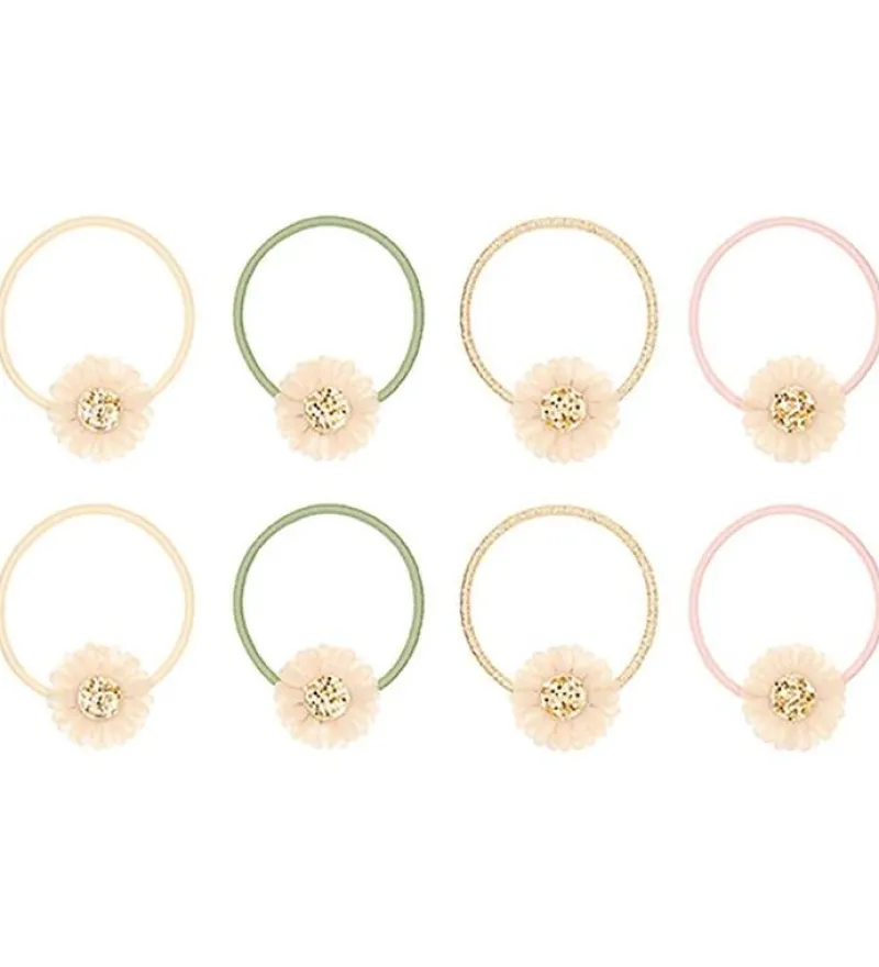 Mimi & Lula Hårelastikker*- 8 Hårelastikker - Tusindfryd