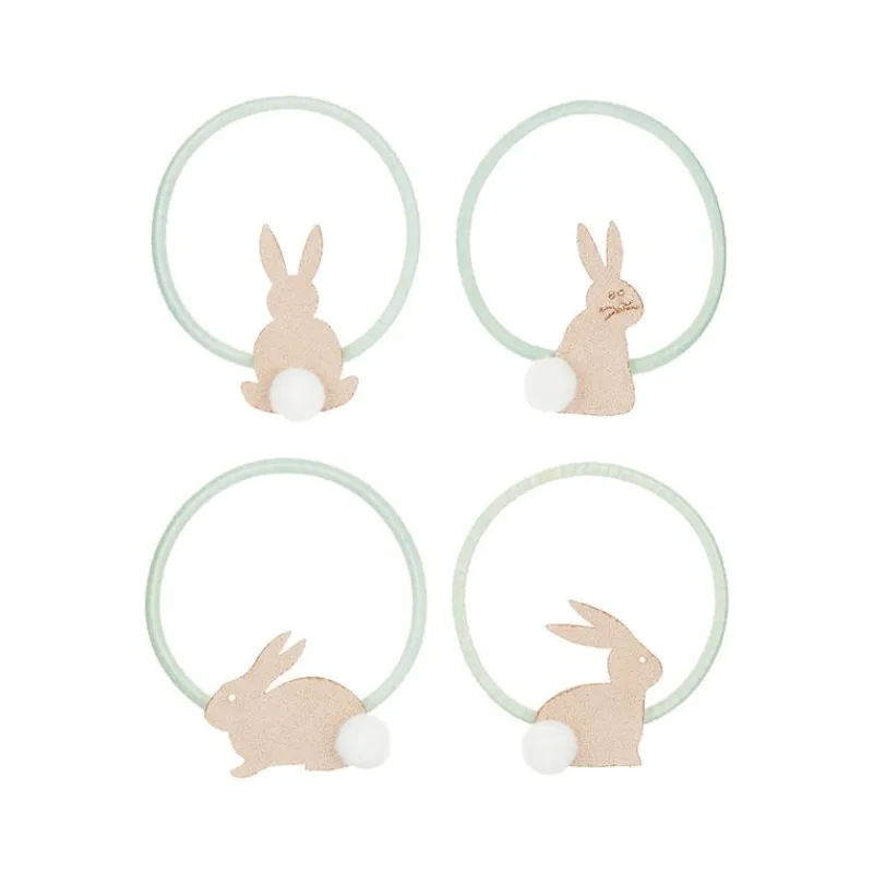 Mimi & Lula Hårelastikker*- 4 Hårelastikker - Spring Bunny