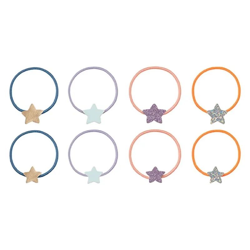 Mimi & Lula Hårelastikker*- 8 Hårelastikker - Star Burst Doodle