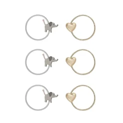 Mimi & Lula Hårelastikker*- 6 Hårelastikker - Elephant Safari Summer