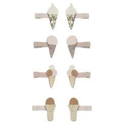 Mimi & Lula Hårelastikker*8 Harclips - Mini Ice Cream