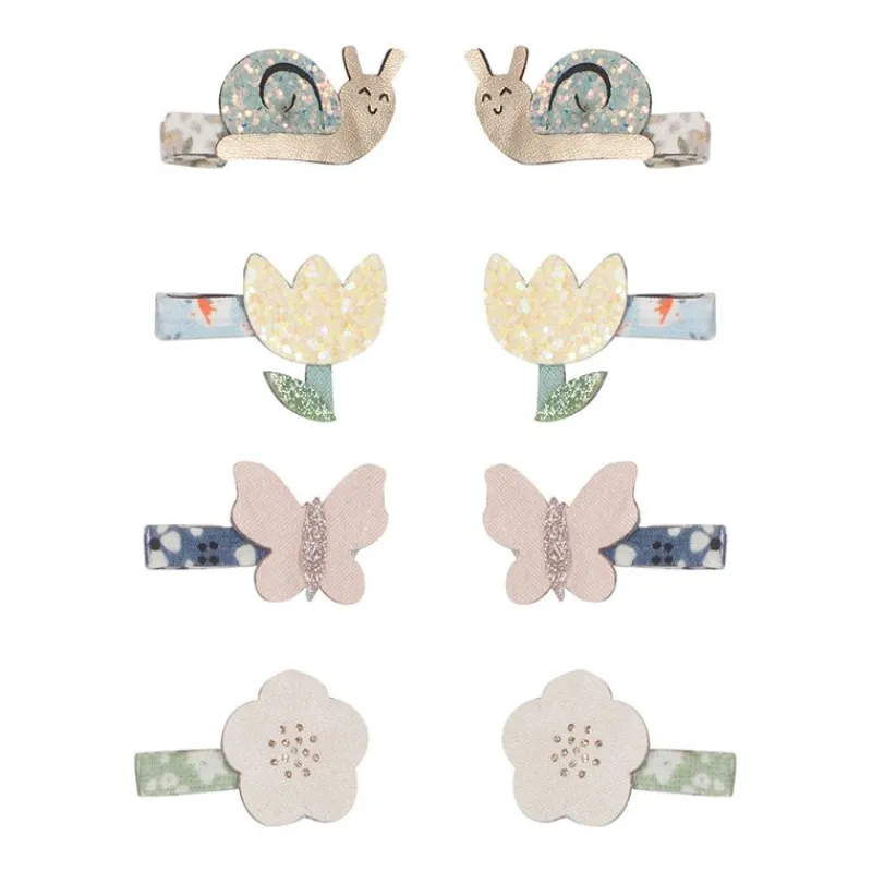 Mimi & Lula Hårelastikker*8 Harclips - Mini Garden Tulip