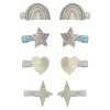 Mimi & Lula Hårpynt*8 Harclips - Mini Rainbow Dreamer