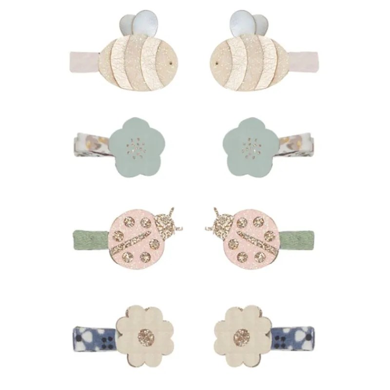 Mimi & Lula Hårelastikker*8 Harclips - Mini Bee & Ladybird