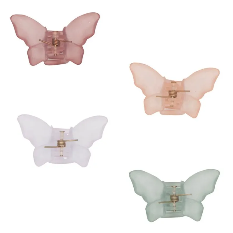 Mimi & Lula Hårelastikker*4 Harklemmer - Frosted Butterflies