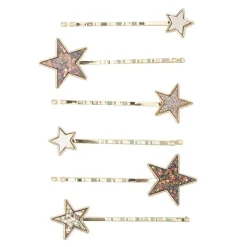 Mimi & Lula Hårpynt*6 Harnale - Eclectic Star Christmas