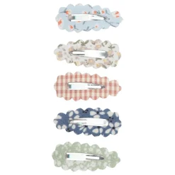 Mimi & Lula Hårelastikker*5 Harspaender - Mini Scallop Floral