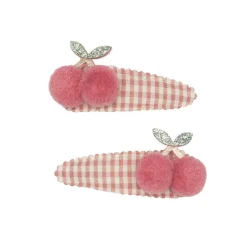 Mimi & Lula Hårelastikker*2 Harspaender - Gingham Cherry
