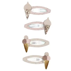 Mimi & Lula Hårelastikker*4 Harspaender - Ice Cream