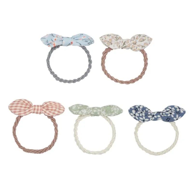 Mimi & Lula Hårelastikker*5 Hårelastikker - Flora Bow Tulip